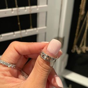 Coach Sterling Silver Ring